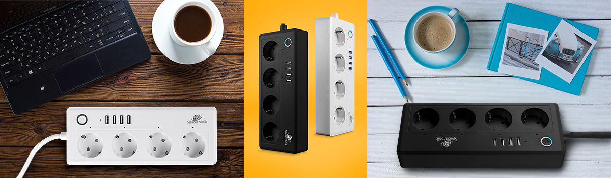 Design listwa zasilająca Spacetronik